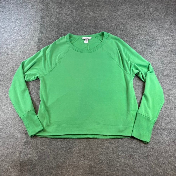 Athleta Tops - Athleta Women Coaster Luxe Sweatshirt Green Activewear Lounge M Thumbhole Soft